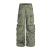 2025 Premium Men’s Cargo Pants – Wide-Leg Canvas, Utility Pocket Design”